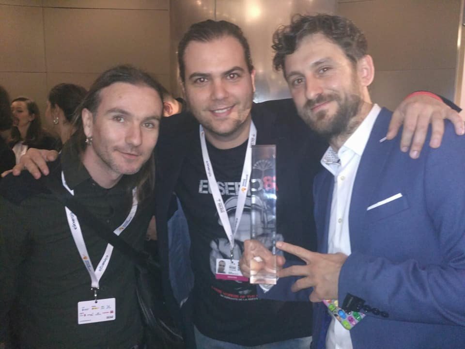 Junto a  Raul Arevalo en el Hotel Malaga Palace. Festival de Malaga: